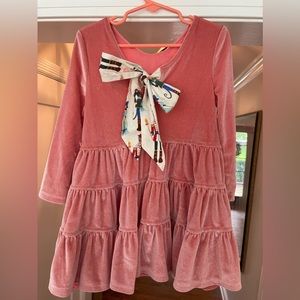 Pink Chicken Nutcracker Pink Velvet Dress